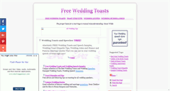 Desktop Screenshot of freeweddingtoasts.net