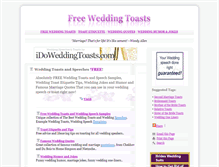 Tablet Screenshot of freeweddingtoasts.net